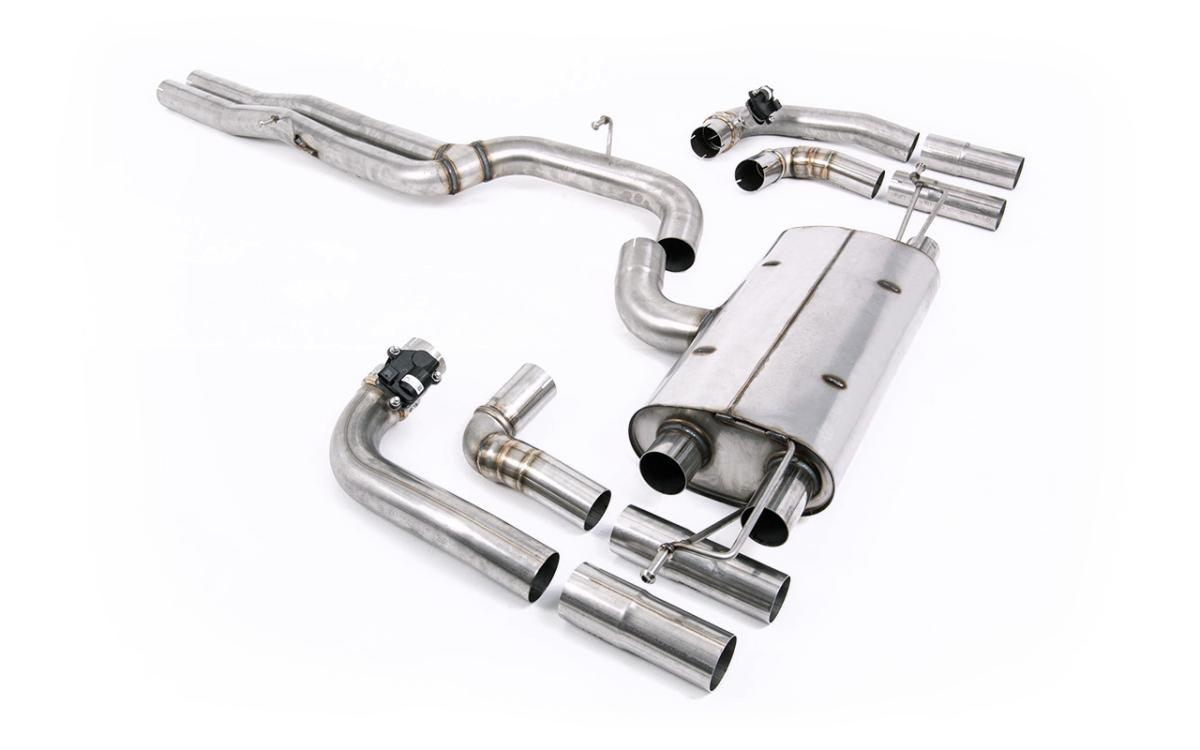 80mm Non Resonated (Louder) OPF/GPF Back Exhaust System For Audi RS3 8Y Saloon/Sedan 80mm Non Resonated (Louder) OPF/GPF Back Exhaust System For Audi RS3 8Y Saloon/Sedan
