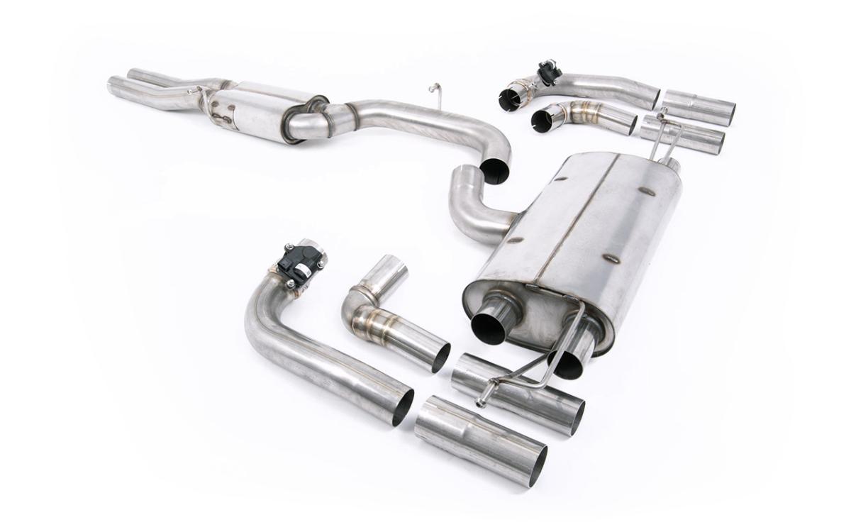 80mm Resonated (Quieter) OPF/GPF Back System For Audi RS3 8Y Saloon/Sedan 80mm Resonated (Quieter) OPF/GPF Back System For Audi RS3 8Y Saloon/Sedan