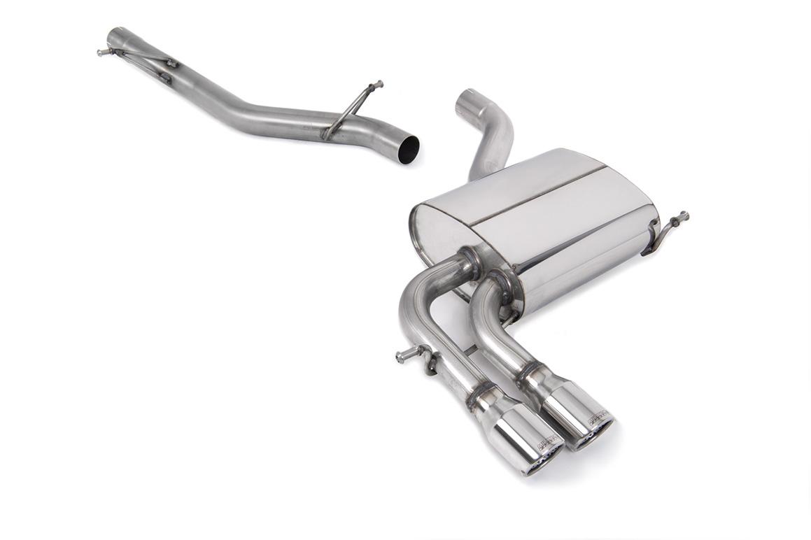 Audi A3 2.0T FSI Quattro - Non-Resonated (Louder) Cat-Back Exhaust System with Polished Trims