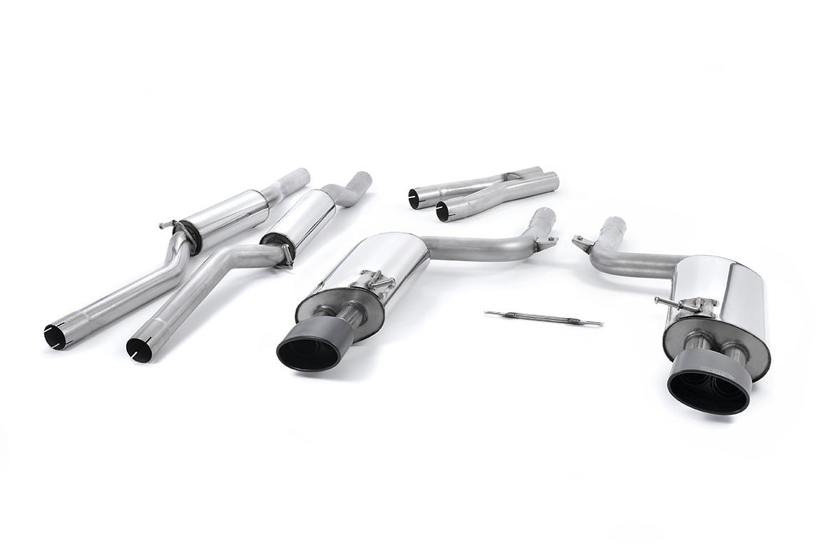 Audi RS4 B7 - Non-valved Resonated (Quieter) GPF/OPF Back System with Satin Black Sheen Trims Audi RS4 B7 - Non-valved Resonated (Quieter) GPF/OPF Back System with Satin Black Sheen Trims