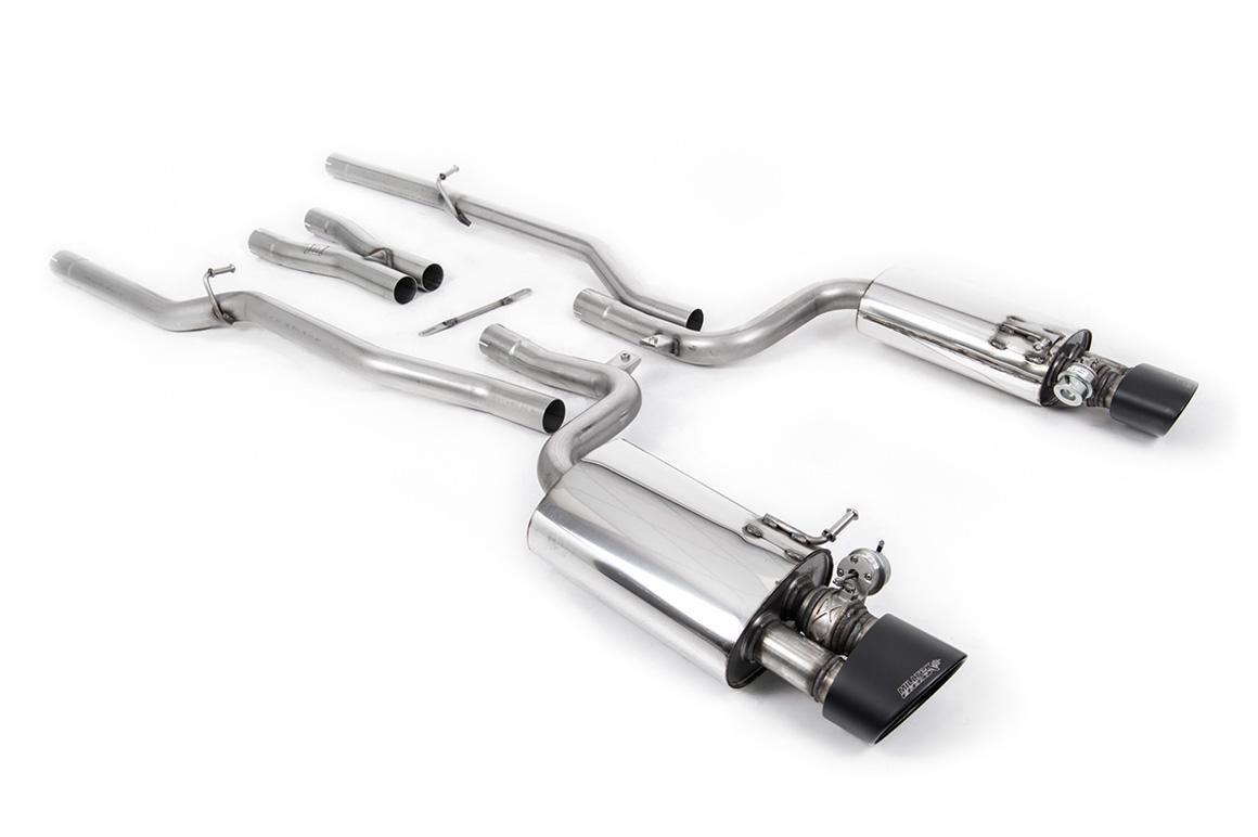 Audi RS4 B7 - Valved & Non-Resonated Cat-Back Exhaust System With Satin Black Sheen Trims Audi RS4 B7 - Valved & Non-Resonated Cat-Back Exhaust System With Satin Black Sheen Trims