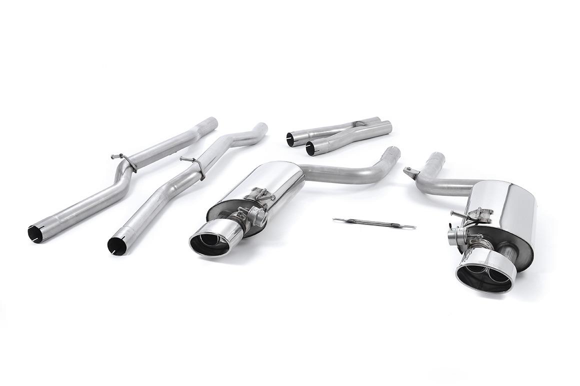 Audi RS4 B7 - Valved & Non-Resonated Cat-Back Exhaust System with Polished Oval Trims Audi RS4 B7 - Valved & Non-Resonated Cat-Back Exhaust System with Polished Oval Trims