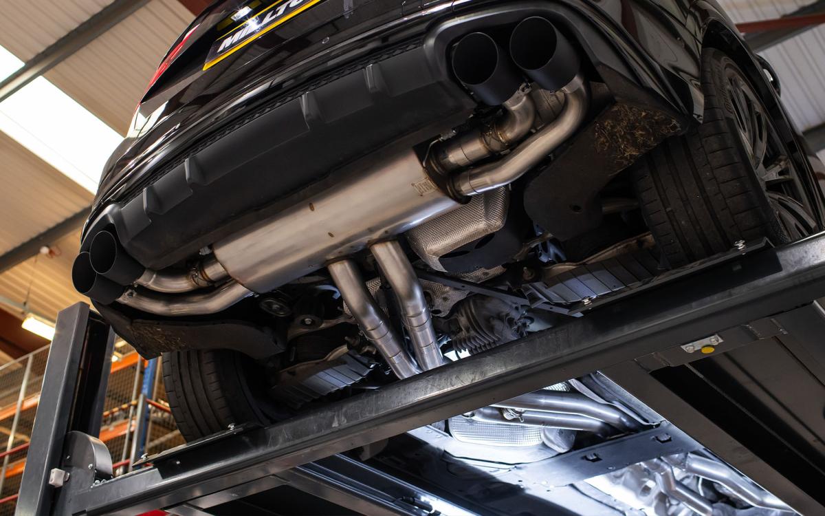 Audi SQ8 4.0 V8 Bi-Turbo (Facelift) - Front Pipe Back System with Cerakote Black Tips Audi SQ8 4.0 V8 Bi-Turbo (Facelift) - Front Pipe Back System with Cerakote Black Tips