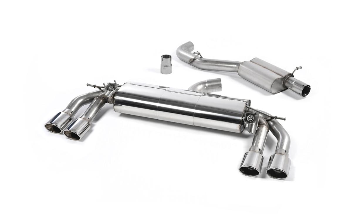 Audi TTS MK3 - Resonated (Quieter) Cat-Back Exhaust System with Polished Oval Tips