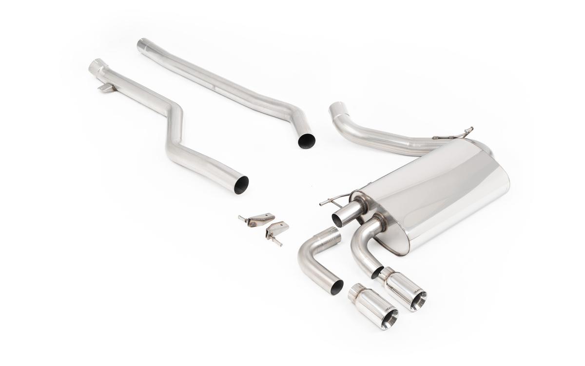 BMW F30 320i M Sport - Non-Resonated (Louder) Cat-Back Exhaust System with Polished GT-80 Trims BMW F30 320i M Sport - Non-Resonated (Louder) Cat-Back Exhaust System with Polished GT-80 Trims