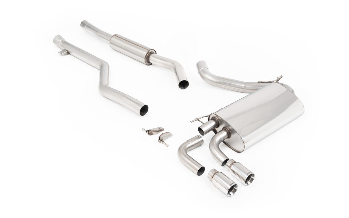 BMW F30 320i M Sport - Resonated (Quieter) Cat-Back Exhaust System with Polished GT-80 Trims BMW F30 320i M Sport - Resonated (Quieter) Cat-Back Exhaust System with Polished GT-80 Trims