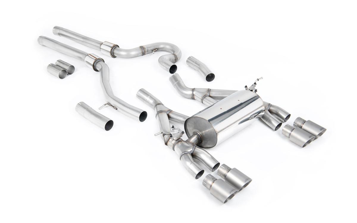 BMW F80 M3/F82 M4 - Equal Length (Loudest) Cat-Back Exhaust System with Titanium Trims BMW F80 M3/F82 M4 - Equal Length (Loudest) Cat-Back Exhaust System with Titanium Trims