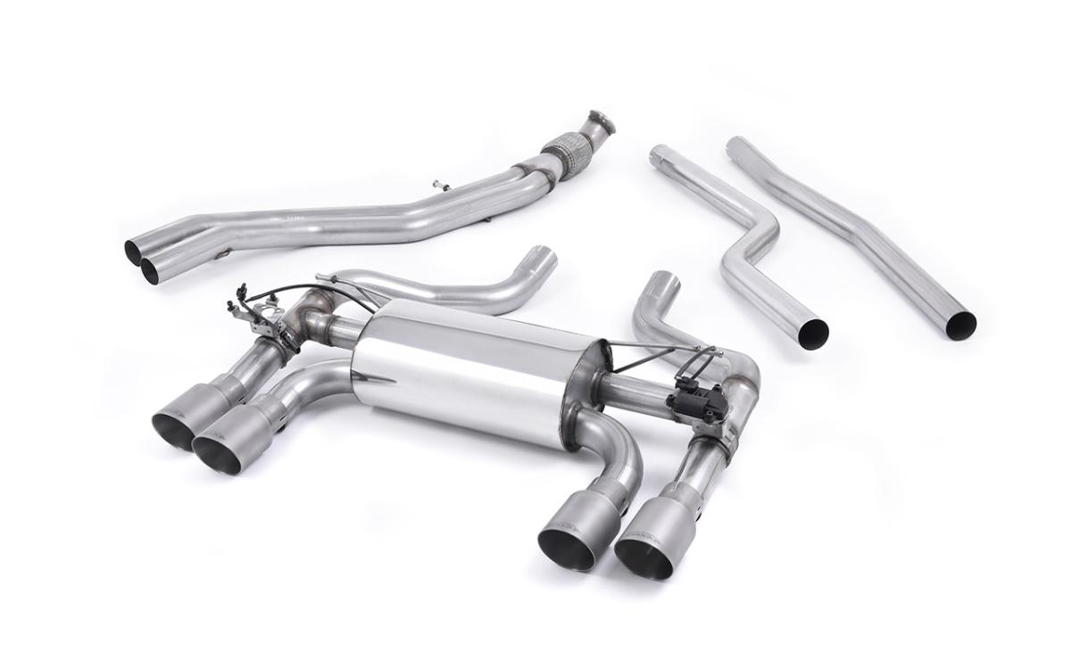 BMW F87 M2 - Cat-Back Exhaust System  with Titanium GT-90 Trims