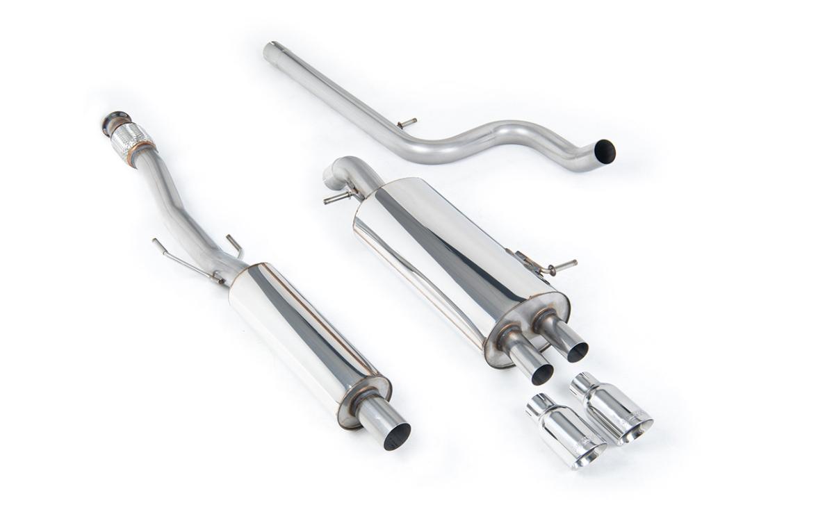 Citroen DS3 1.6 - Resonated (Quieter) Cat-Back Exhaust System With Polished Trims