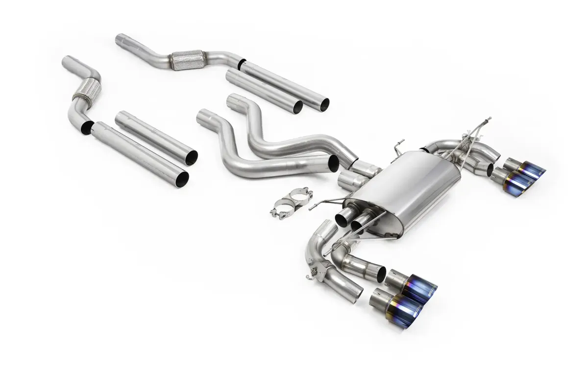 Land Rover Defender OCTA 4.4 V8 - Particulate Filter-back with Burnt/Blue Titanium Tips Land Rover Defender OCTA 4.4 V8 - Particulate Filter-back with Burnt/Blue Titanium Tips