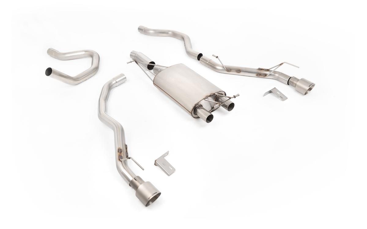 Ford Ranger 2.3 PHEV - Front Pipe-back with Brushed Titanium Tips Ford Ranger 2.3 PHEV - Front Pipe-back with Brushed Titanium Tips