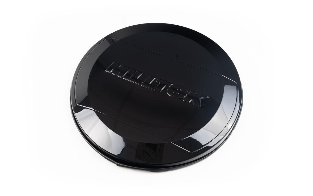 Milltek Embossed Spare Wheel Cover - Gloss Black