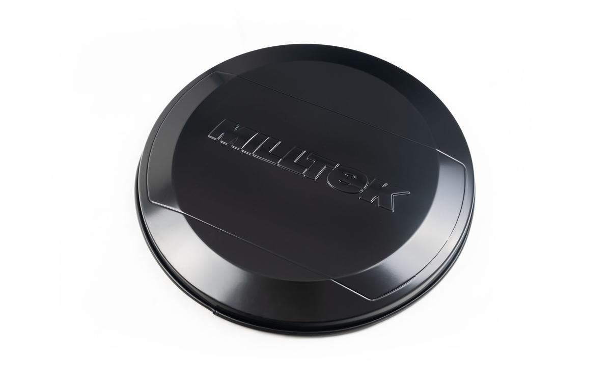 Milltek Embossed Spare Wheel Cover - Satin Black Milltek Embossed Spare Wheel Cover - Satin Black