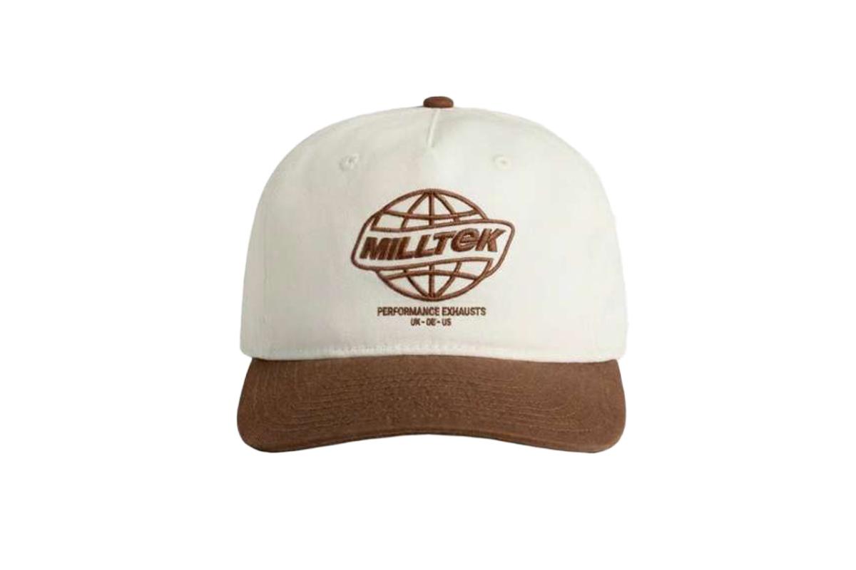 Milltek Neutral/Walnut Embroidery Cap (3D Puff Globe)