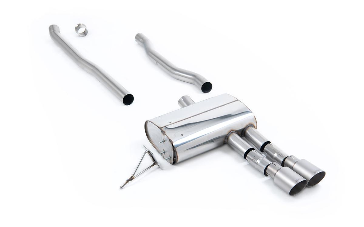 Mini Cooper S F55 - Non-Resonated (Louder) Cat-Back with Brushed Titanium Tips Mini Cooper S F55 - Non-Resonated (Louder) Cat-Back with Brushed Titanium Tips