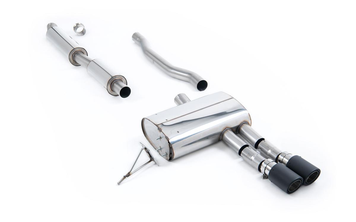 Mini Cooper S F55 - Resonated (Quieter) Cat-Back with Carbon Tips