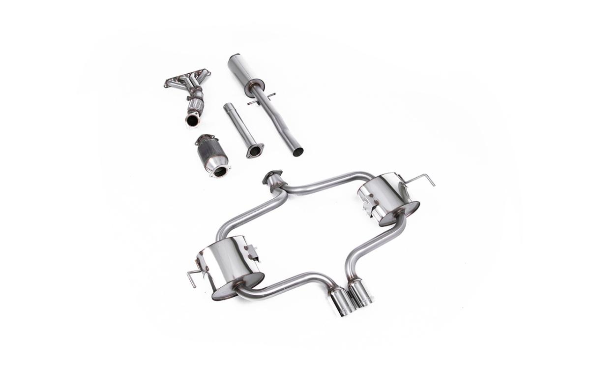 Mini Cooper S R53 - Full Resonated (Quieter) Exhaust System with Hi-Flow Sports Catalyst & Polished Trims