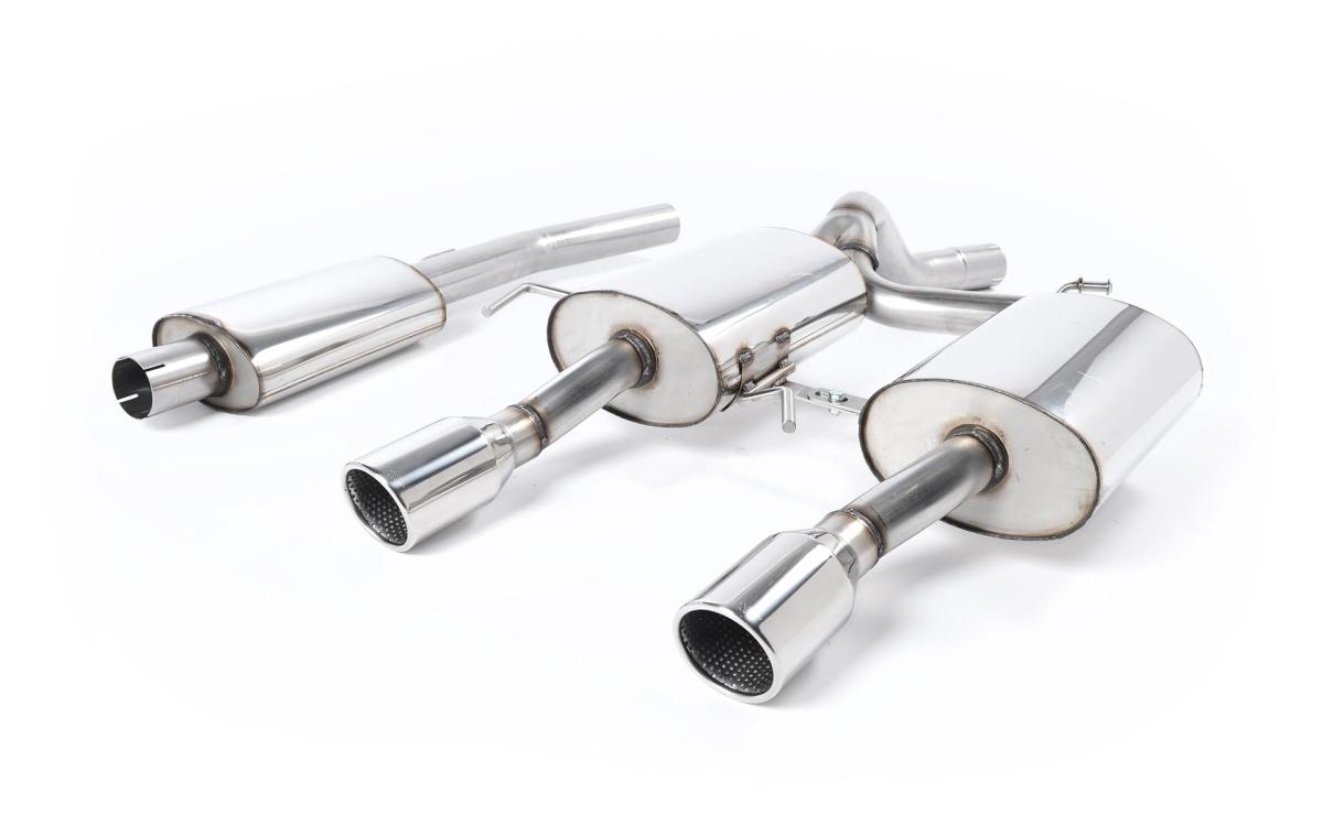Renault Clio 182 2.0 16V - Resonated (Quieter) Cat-Back Exhaust System with Dual Polished Trims