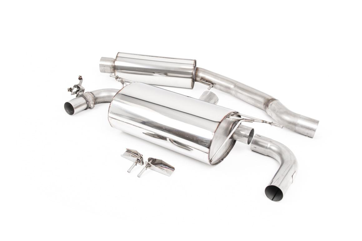 BMW F20/21 M140i - Resonated (Quieter) GPF/OPF-Back Exhaust System with Titanium GT-90 Trims
