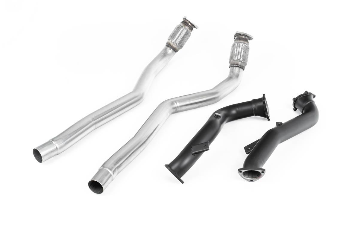 Large Bore Downpipes with Catalyst Bypass Pipes For Milltek Cat-Back (Audi C7 RS6/RS7/S6/S7) Large Bore Downpipes with Catalyst Bypass Pipes For Milltek Cat-Back (Audi C7 RS6/RS7/S6/S7)