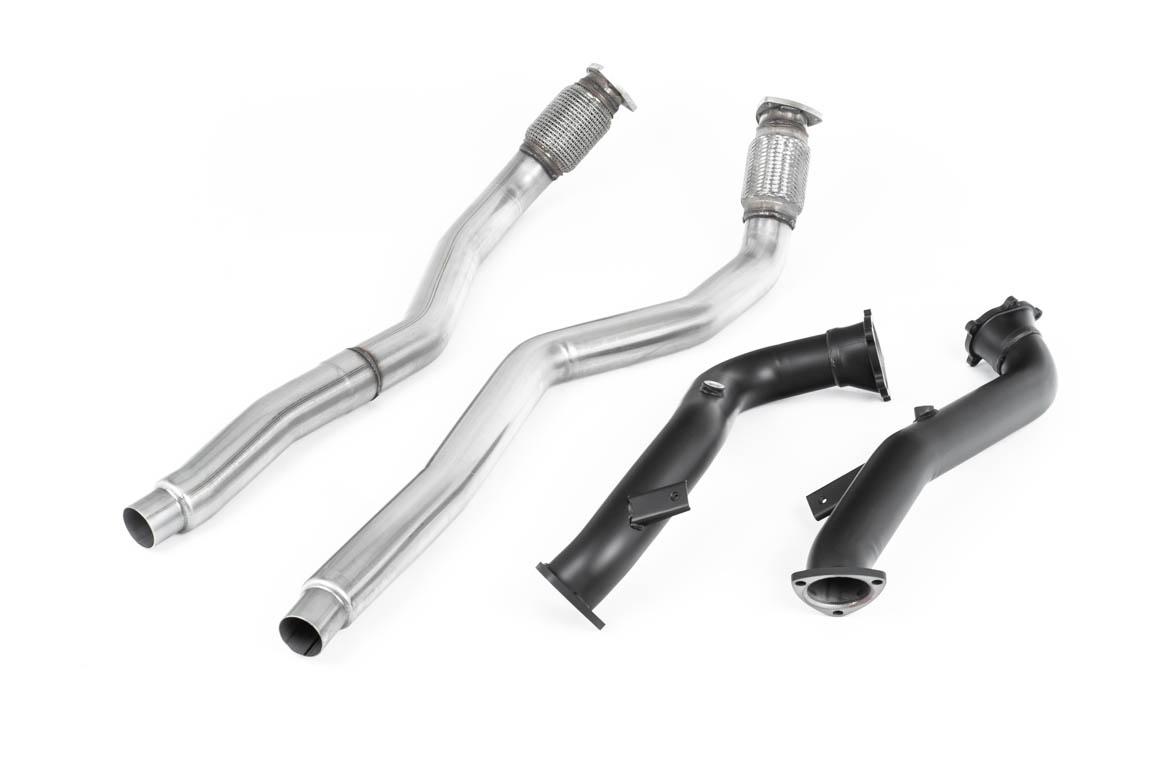 Large Bore Downpipes with Catalyst Bypass Pipes For OE Cat-Back (Audi C7 RS6/RS7/S6/S7) Large Bore Downpipes with Catalyst Bypass Pipes For OE Cat-Back (Audi C7 RS6/RS7/S6/S7)