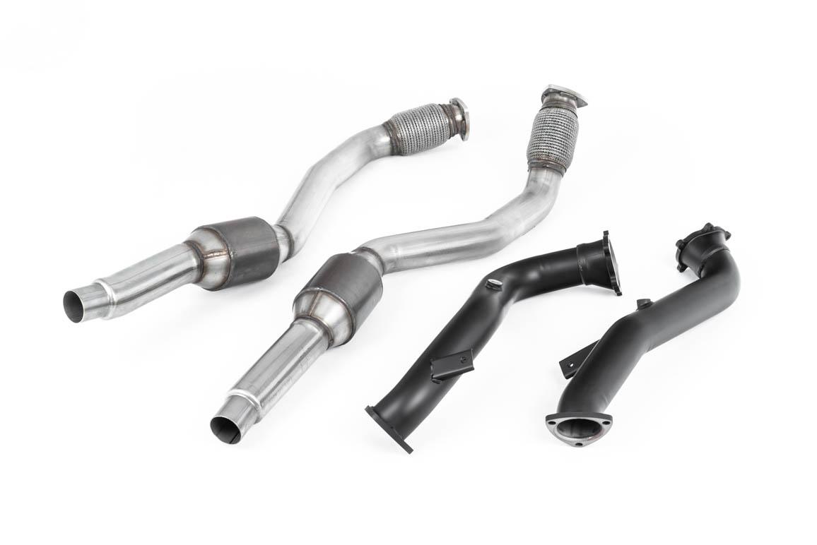 Large Bore Downpipes with Hi-Flow Sports Catalysts For OE Cat-Back (Audi C7 RS6/RS7/S6/S7) Large Bore Downpipes with Hi-Flow Sports Catalysts For OE Cat-Back (Audi C7 RS6/RS7/S6/S7)