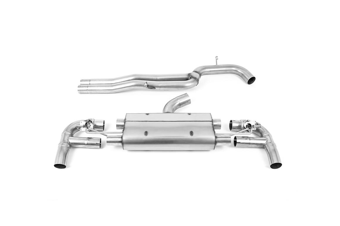 Audi RS3 8V Facelift - 80MM Non-Resonated (Louder) Cat-Back Exhaust System with Cerakote Black Trims Audi RS3 8V Facelift - 80MM Non-Resonated (Louder) Cat-Back Exhaust System with Cerakote Black Trims