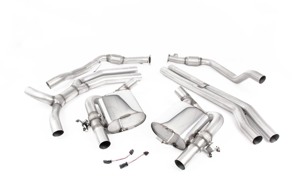 Audi RS5 B9.5 Non GPF Models - Non-Resonated (Race - Louder) Cat Back Exhaust System with Polished Oval Trims Audi RS5 B9.5 Non GPF Models - Non-Resonated (Race - Louder) Cat Back Exhaust System with Polished Oval Trims