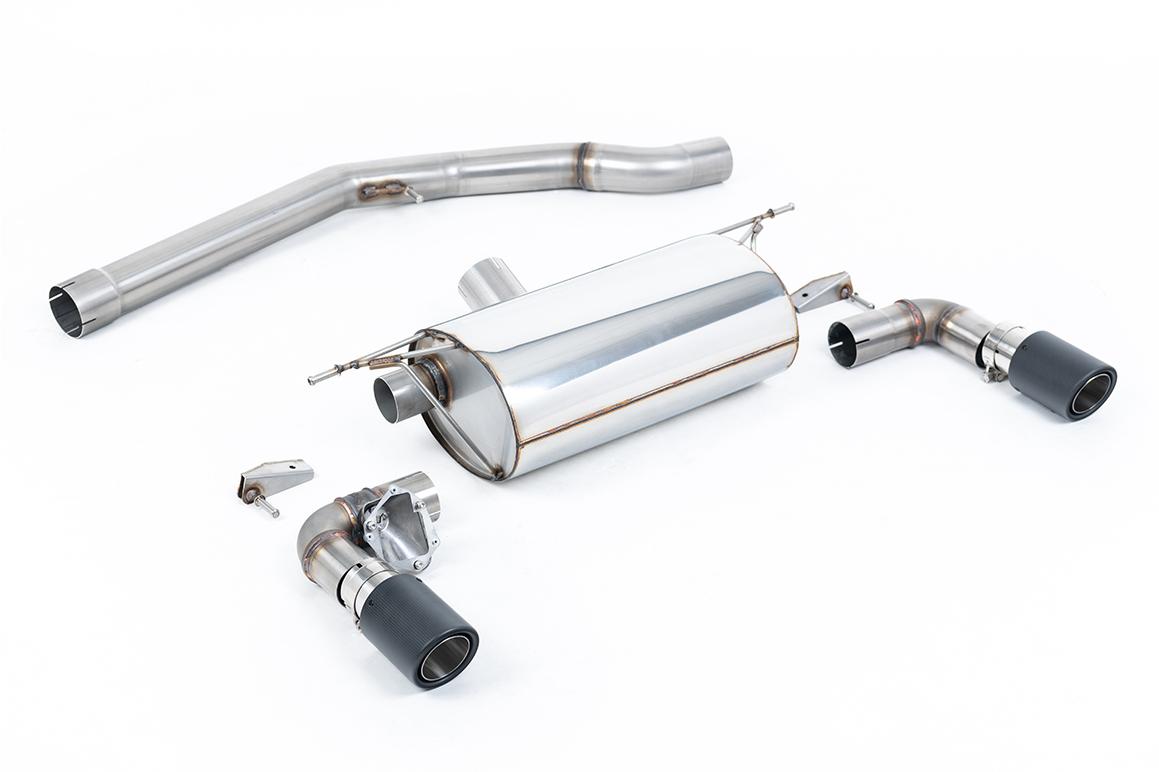 BMW F20/21 M140i - Non-Resonated (Louder) GPF/OPF-Back Exhaust System with Carbon Fibre Jet-90 Trims BMW F20/21 M140i - Non-Resonated (Louder) GPF/OPF-Back Exhaust System with Carbon Fibre Jet-90 Trims