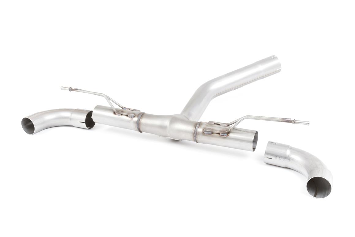 Non-Valved (Louder) Rear Silencer Bypass with GT-90 Titanium Trims - M135i Valance