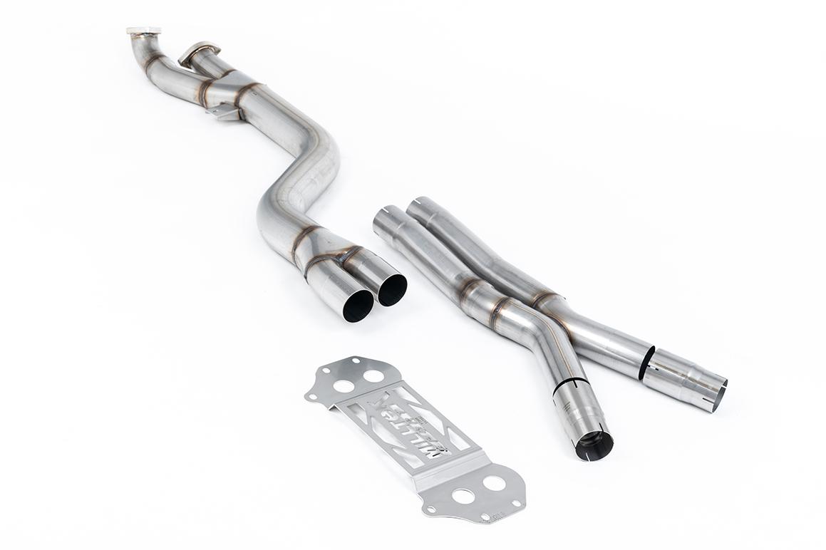 BMW G8X M3/M4 - Secondary Catalyst Bypass - X Pipe to OE Axle Back Only BMW G8X M3/M4 - Secondary Catalyst Bypass - X Pipe to OE Axle Back Only