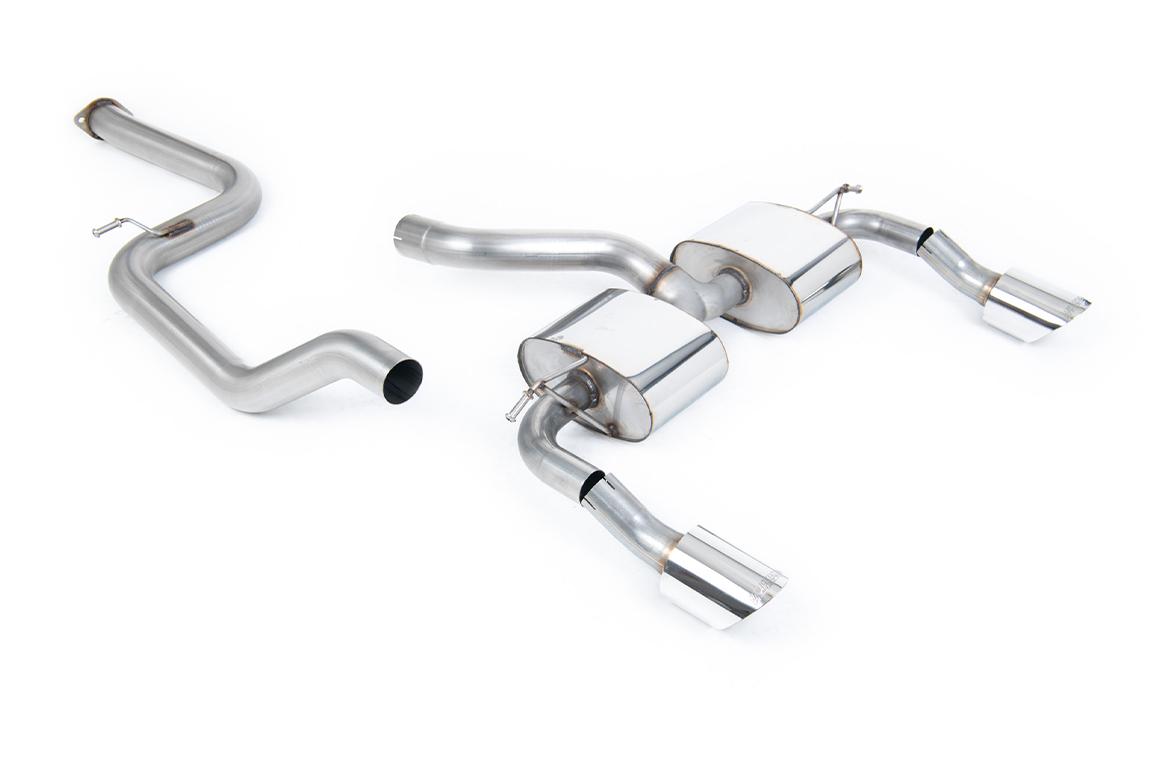 Ford Focus MK2 RS - Non Resonated (Louder) Race Cat-Back Exhaust System with DTM Polished Trims Ford Focus MK2 RS - Non Resonated (Louder) Race Cat-Back Exhaust System with DTM Polished Trims