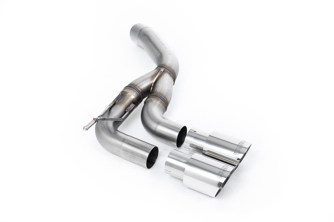 Land Rover Defender D200/250/300 90,110,130 (Diesel Models) - Rear Silencer With Twin GT-90 Polished Trims Land Rover Defender D200/250/300 90,110,130 (Diesel Models) - Rear Silencer With Twin GT-90 Polished Trims