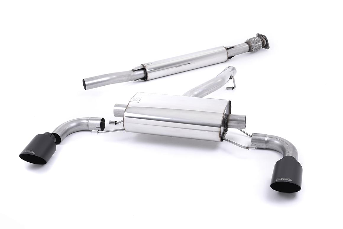 Toyota GT86/Subaru BRZ - Resonated (Quieter) Secondary Cat-Back Exhaust System with Ceramic Black Trims Toyota GT86/Subaru BRZ - Resonated (Quieter) Secondary Cat-Back Exhaust System with Ceramic Black Trims