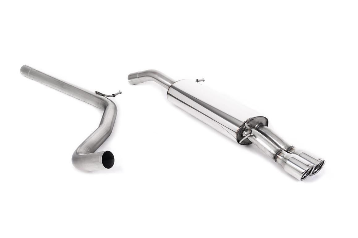 Seat Ibiza 1.9 TDI/FR 1.8 20VT - Non-Resonated (Louder) Cat-Back Exhaust System with Twin Jet Trims