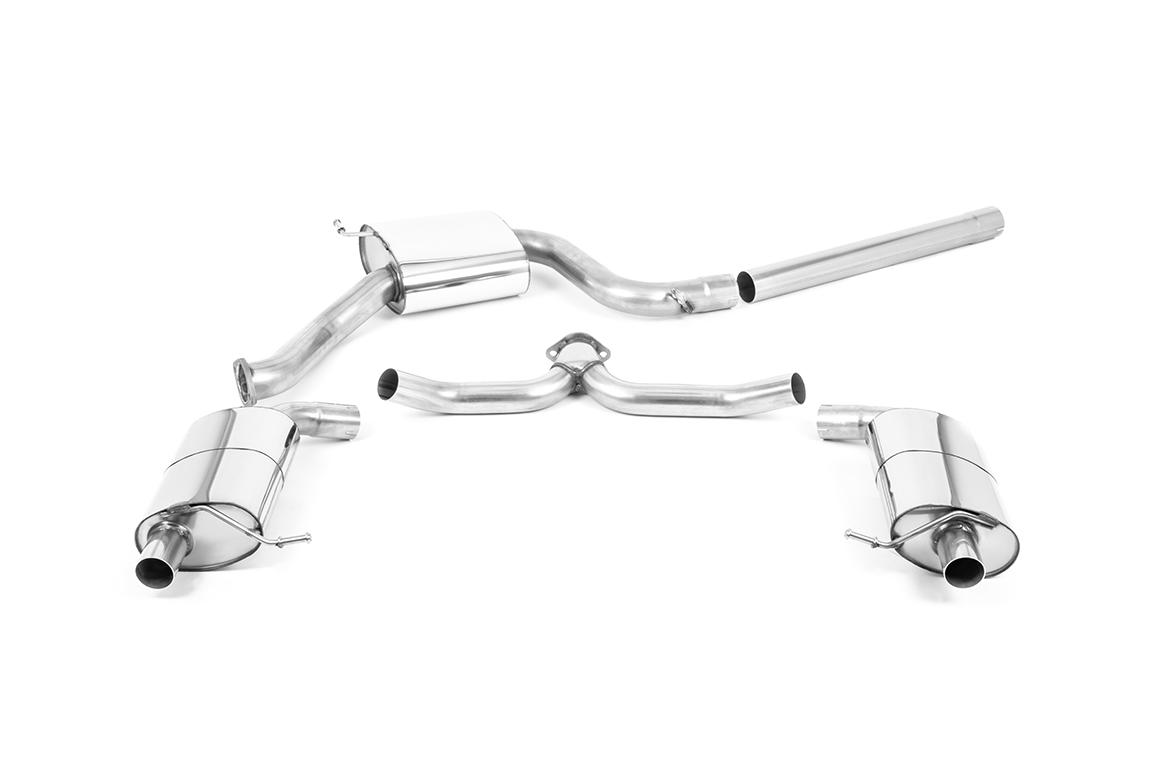 Skoda Octavia vRS 2.0 TSI 245ps (GPF & Post Facelift Models) - Resonated (Quieter) Cat Back Exhaust System - Uses OE Tips Skoda Octavia vRS 2.0 TSI 245ps (GPF & Post Facelift Models) - Resonated (Quieter) Cat Back Exhaust System - Uses OE Tips