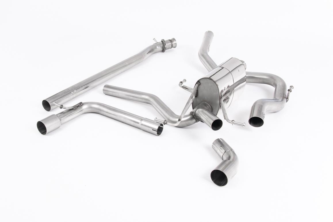 Non-Resonated (Louder) Cat-Back Exhaust System with Jet-115 Carbon