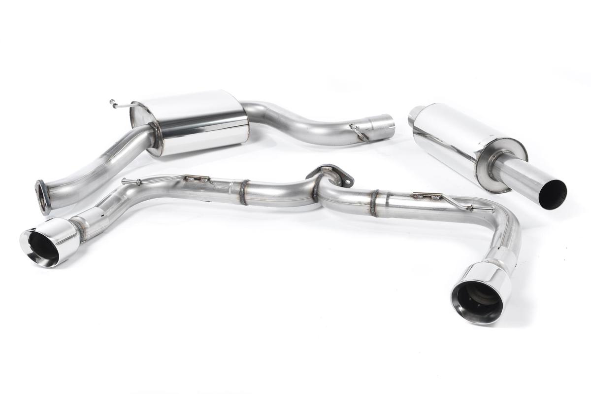VW Golf GTI Mk7 Non-Resonated (Louder) Cat-Back Exhaust System with Polished Tips