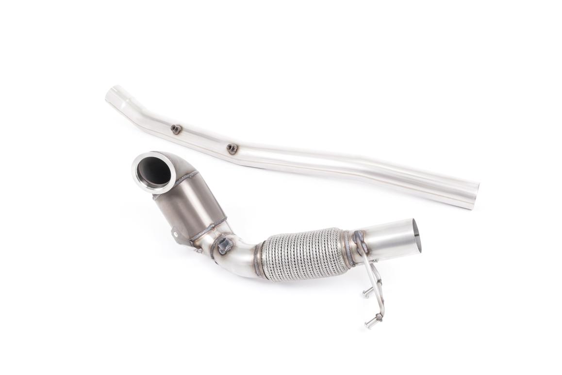 Large Bore Downpipe with HJS Hi-Flow Sports Catalyst - For Milltek Cat-Back (Audi/Seat/VW) Large Bore Downpipe with HJS Hi-Flow Sports Catalyst - For Milltek Cat-Back (Audi/Seat/VW)