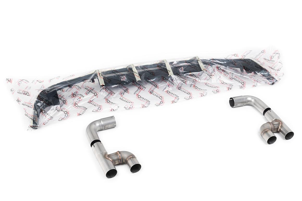 VW Golf GTI Mk8 - Upgrade kit for existing Milltek Sport Cat Back to Golf R Style System Maxton Diffuser VW Golf GTI Mk8 - Upgrade kit for existing Milltek Sport Cat Back to Golf R Style System Maxton Diffuser