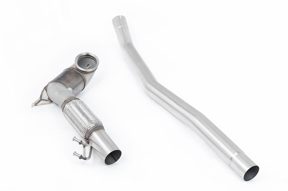 VW Arteon 2.0 TSI (USA Non Valved/Downturn Tips) - Large Bore Downpipe and Hi-Flow Race Cat (For Milltek Cat-Back) VW Arteon 2.0 TSI (USA Non Valved/Downturn Tips) - Large Bore Downpipe and Hi-Flow Race Cat (For Milltek Cat-Back)