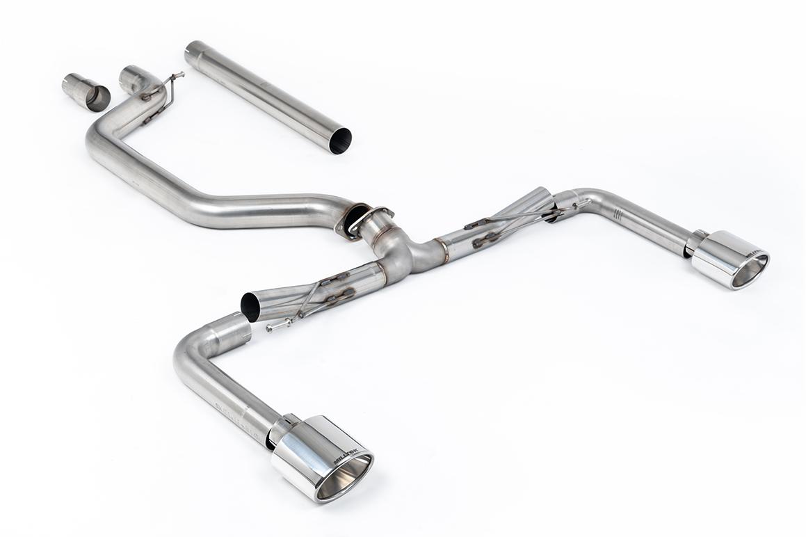 VW Golf GTI Mk8 - 80mm OPF/GPF Back System with OE+ Style Polished Oval Tips (Race System - Loudest) VW Golf GTI Mk8 - 80mm OPF/GPF Back System with OE+ Style Polished Oval Tips (Race System - Loudest)