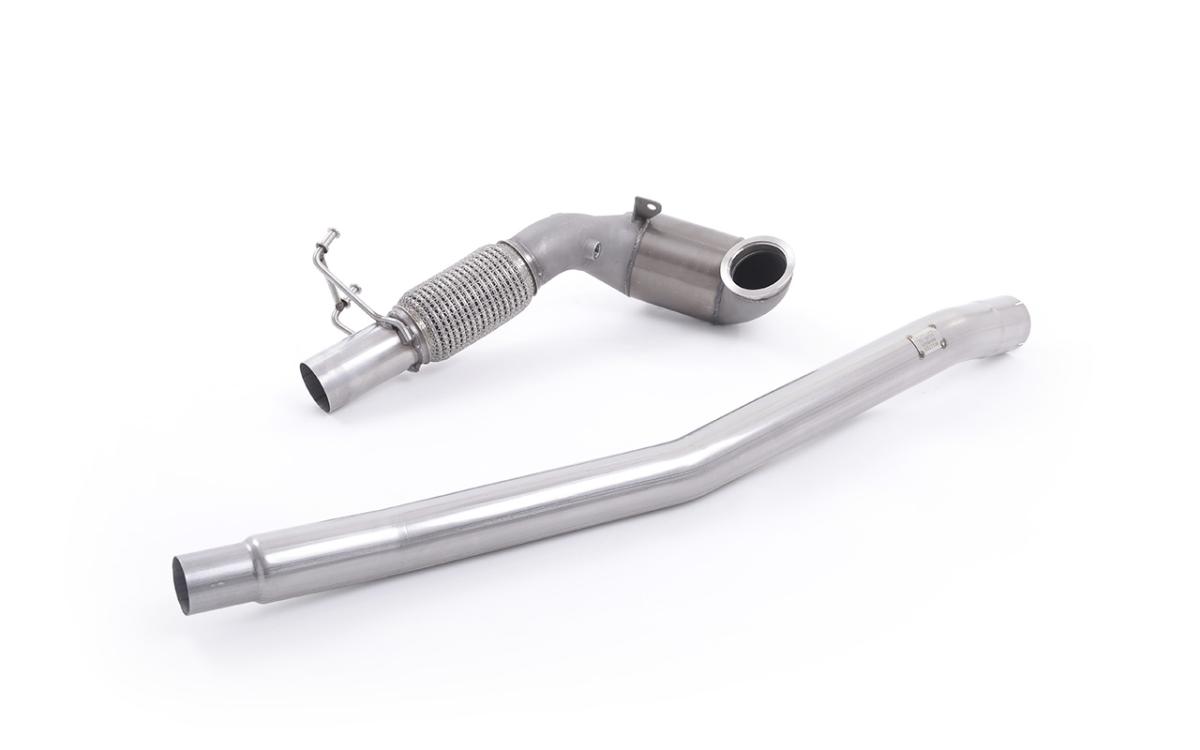 Stainless Steel Cast Downpipe with Race Cat - For OE Cat-Back (Audi/Seat/VW) Stainless Steel Cast Downpipe with Race Cat - For OE Cat-Back (Audi/Seat/VW)