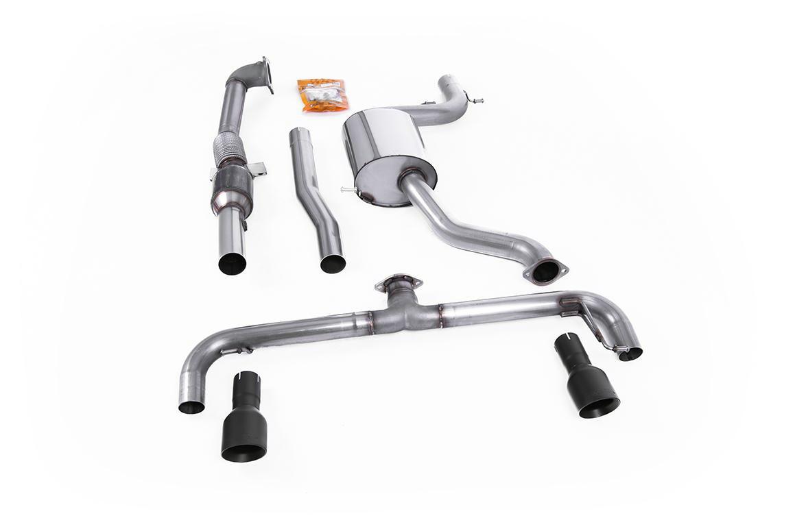 VW Golf GTI MK6/Scirocco R - Non-Resonated (Louder) Turbo-Back Exhaust System with Hi-Flow Sports Catalyst & Matt Black Trims VW Golf GTI MK6/Scirocco R - Non-Resonated (Louder) Turbo-Back Exhaust System with Hi-Flow Sports Catalyst & Matt Black Trims
