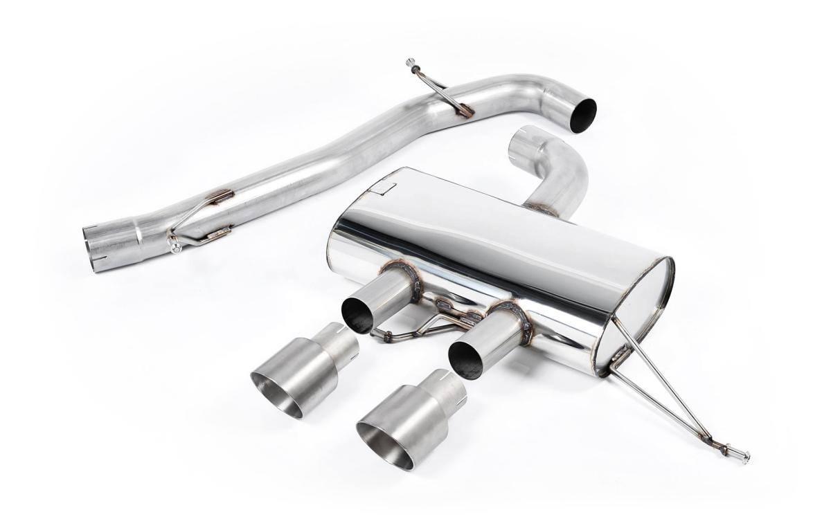 VW Golf R Mk6 - Non-Resonated (Louder) Cat-Back Race Exhaust System with Titanium Tips
