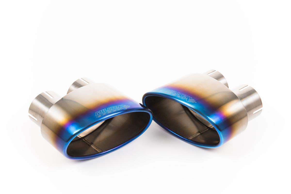 Burnt Titanium Jet (Oval) 170 x 107 Exhaust Tip - MSTIP258