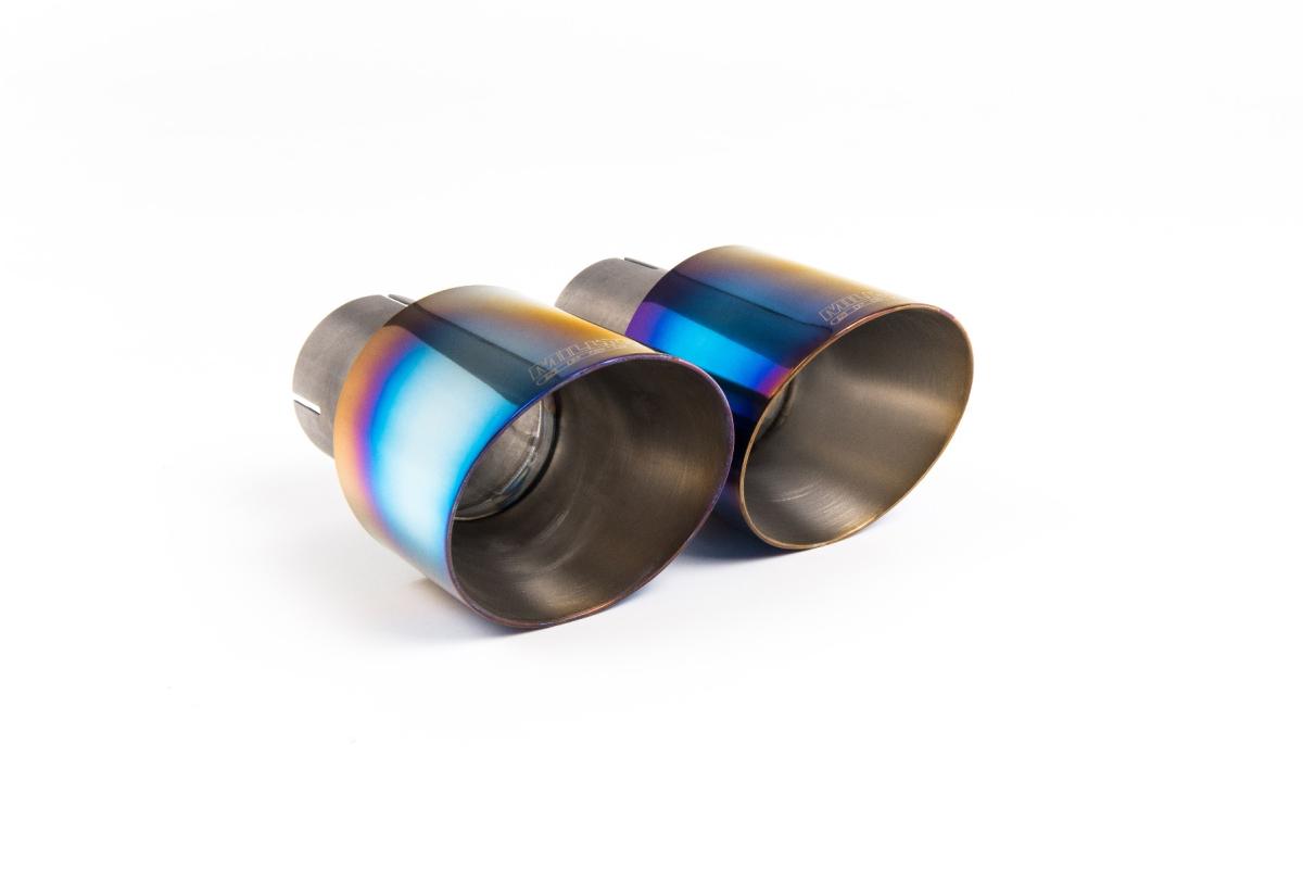 Burnt Titanium GT (round) 100 Exhaust Tip, Standard - MSTIP194