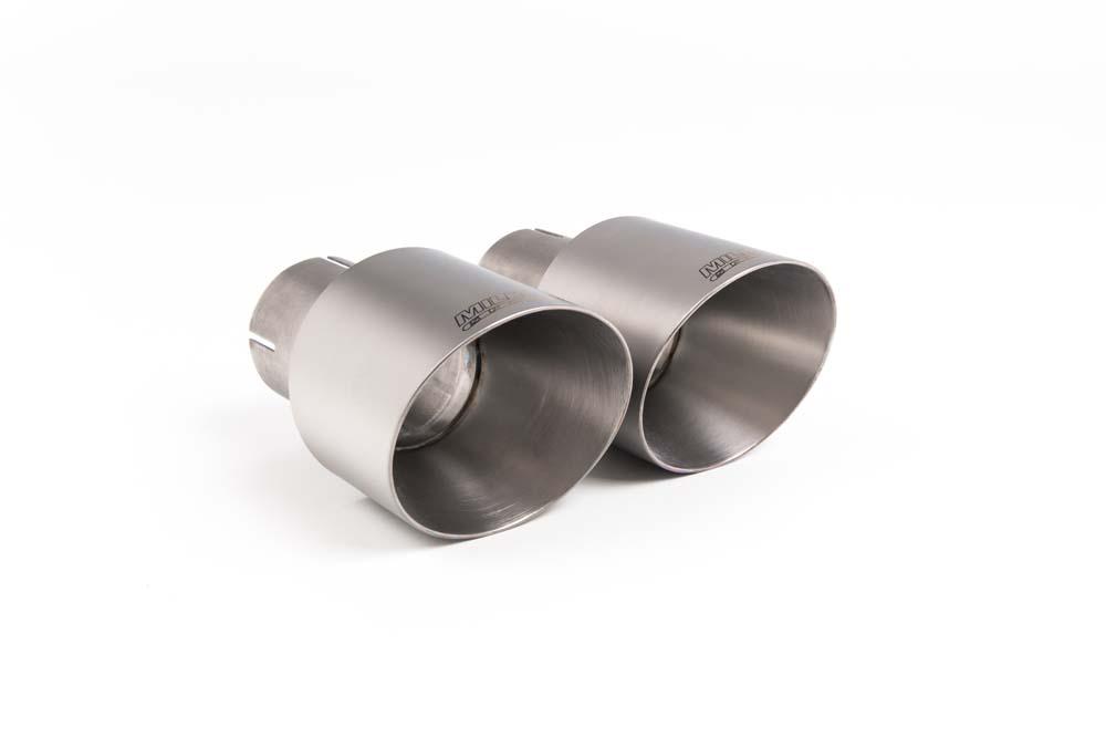 Brushed Titanium GT (round) 100 Exhaust Tip - MSTIP215