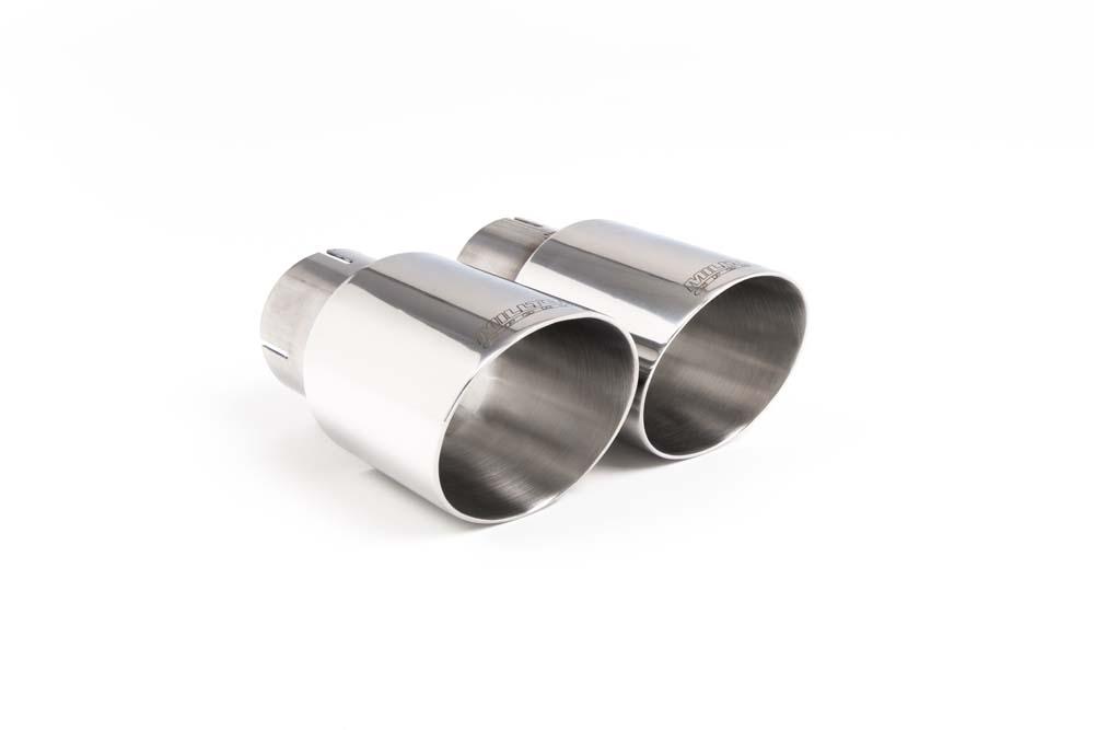 Polished GT (round) 90 Exhaust Tip - MSTIP152
