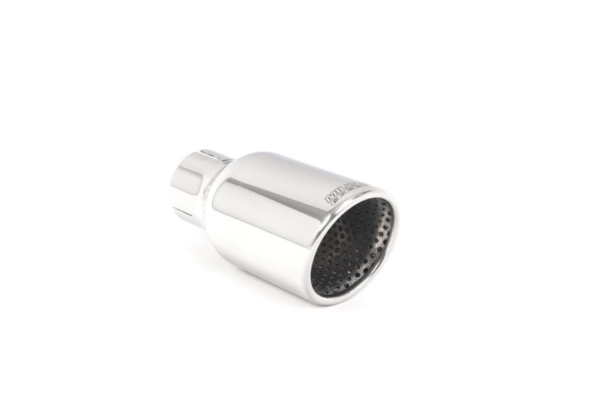 Polished Jet (round) 90 Exhaust Tip - MSAU248